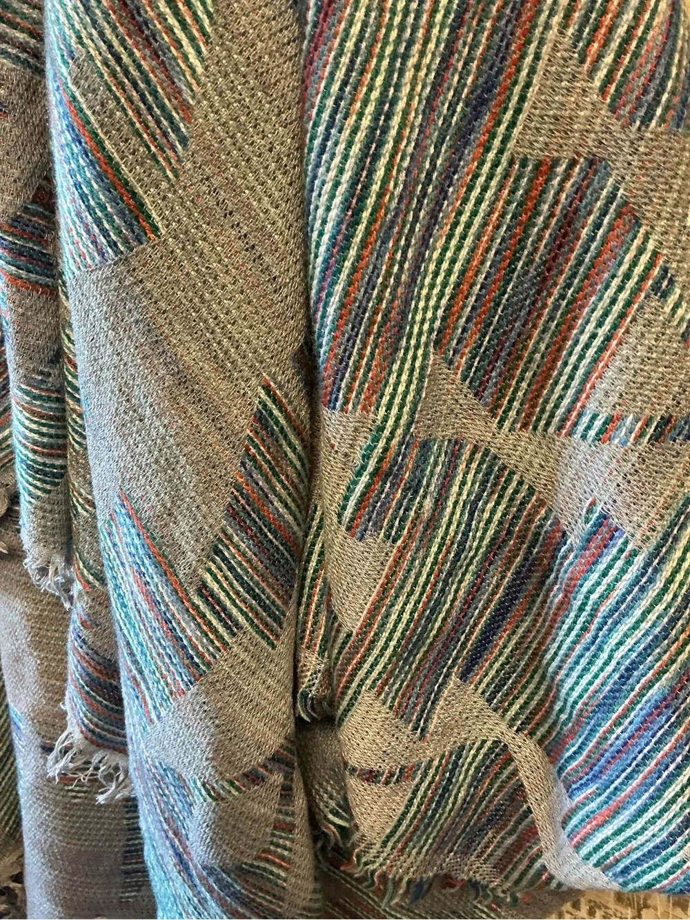 Multicolor Fringe Throw Poncho - Francesca’s